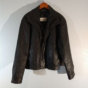 Charles Klein men's leather jacket size large